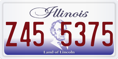 IL license plate Z455375