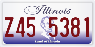IL license plate Z455381