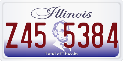 IL license plate Z455384