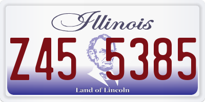 IL license plate Z455385