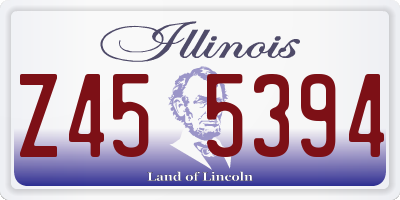 IL license plate Z455394