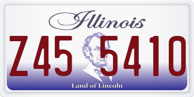 IL license plate Z455410