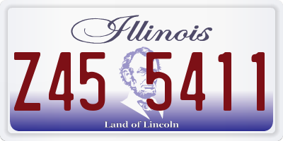 IL license plate Z455411