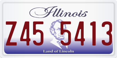 IL license plate Z455413
