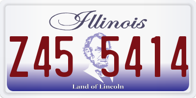 IL license plate Z455414