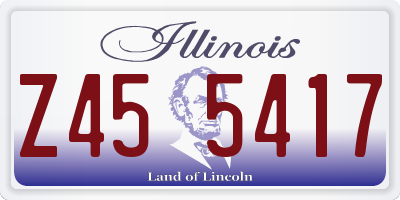 IL license plate Z455417