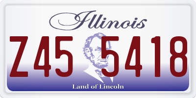 IL license plate Z455418