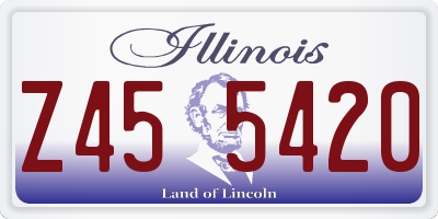 IL license plate Z455420