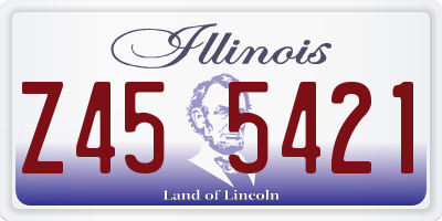IL license plate Z455421