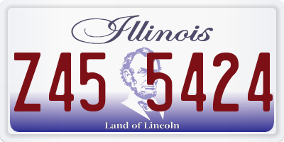 IL license plate Z455424