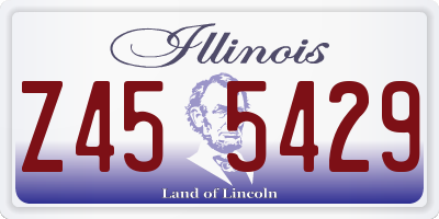 IL license plate Z455429