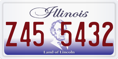 IL license plate Z455432