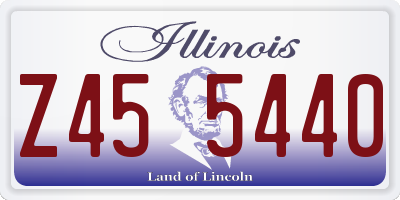 IL license plate Z455440