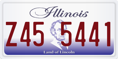 IL license plate Z455441