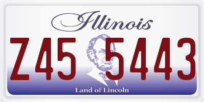 IL license plate Z455443