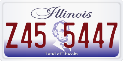IL license plate Z455447