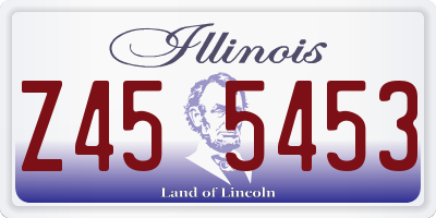 IL license plate Z455453