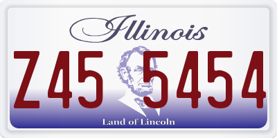 IL license plate Z455454