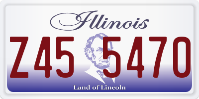 IL license plate Z455470