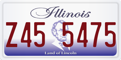IL license plate Z455475