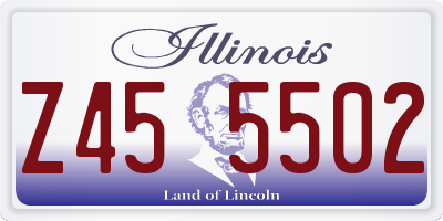 IL license plate Z455502