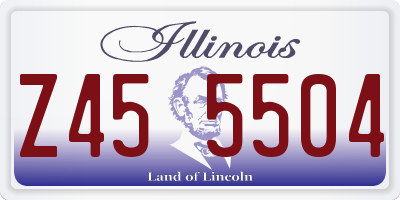 IL license plate Z455504