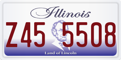 IL license plate Z455508