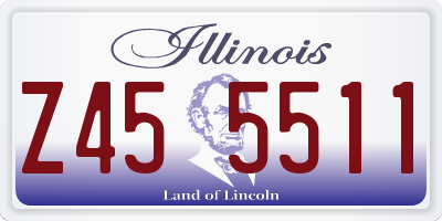 IL license plate Z455511