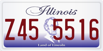 IL license plate Z455516