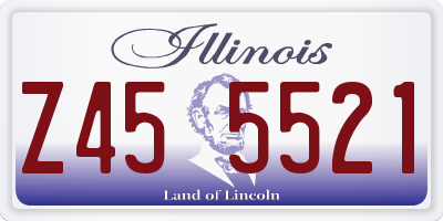 IL license plate Z455521