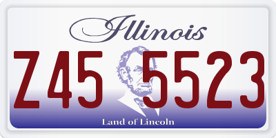 IL license plate Z455523