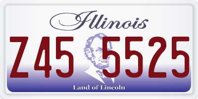 IL license plate Z455525