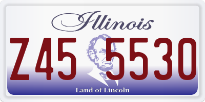 IL license plate Z455530