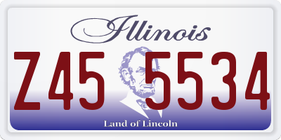 IL license plate Z455534