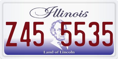 IL license plate Z455535