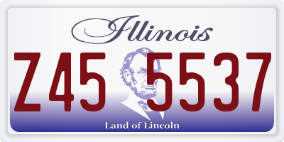IL license plate Z455537