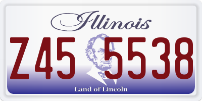 IL license plate Z455538