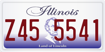 IL license plate Z455541