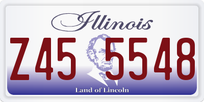 IL license plate Z455548