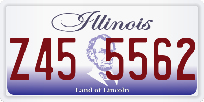 IL license plate Z455562