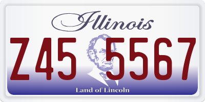 IL license plate Z455567