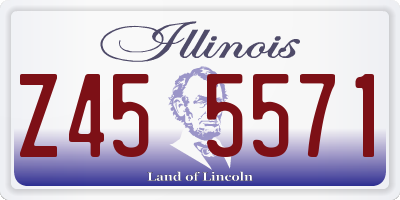 IL license plate Z455571