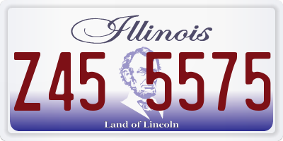 IL license plate Z455575