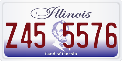 IL license plate Z455576