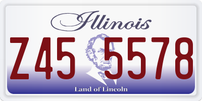 IL license plate Z455578