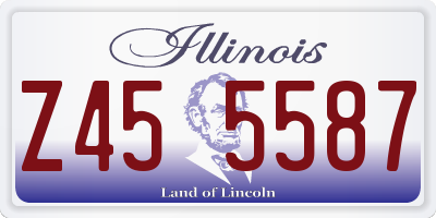 IL license plate Z455587