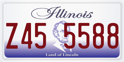 IL license plate Z455588
