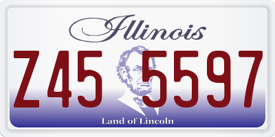 IL license plate Z455597