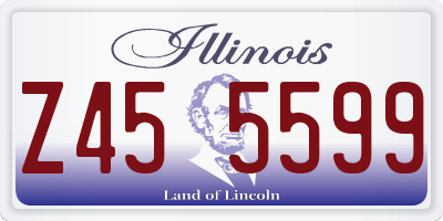 IL license plate Z455599