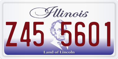 IL license plate Z455601